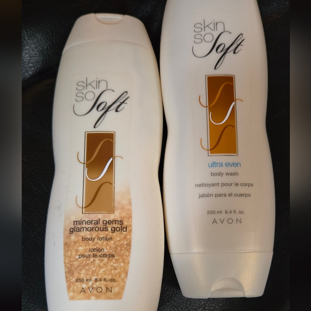 Avon Skin So Soft Mineral glow Lotion and Ultra Even Wash - Picture 2 of 6